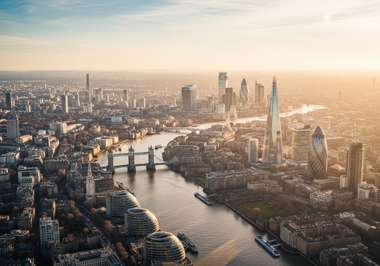 Aerial view of the Essex and Greater London region we cover